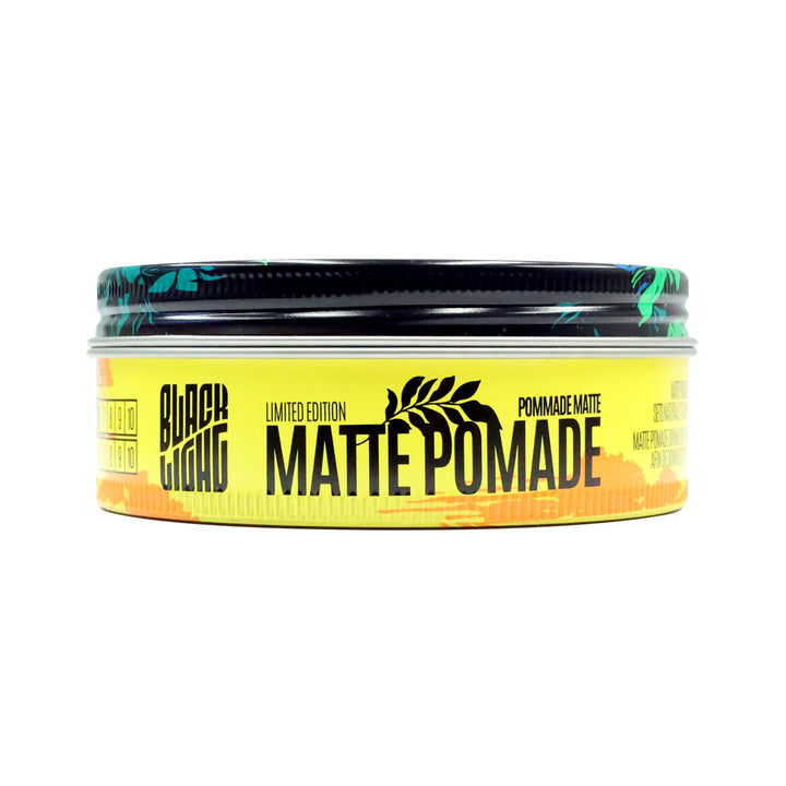 Black Light Matte Pomade Tin Side